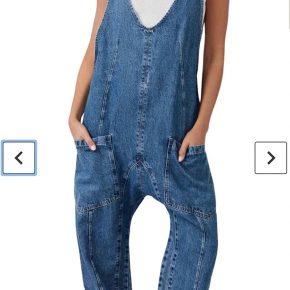 Free People High Roller Sleeveless Jumpsuit Medium - Picture 3 of 11